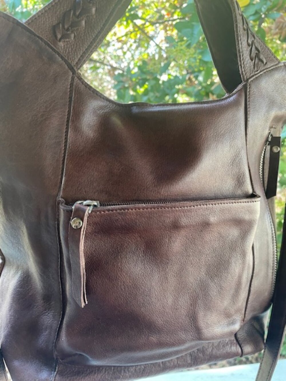 Latico Leathers Mason Crossbody Brown